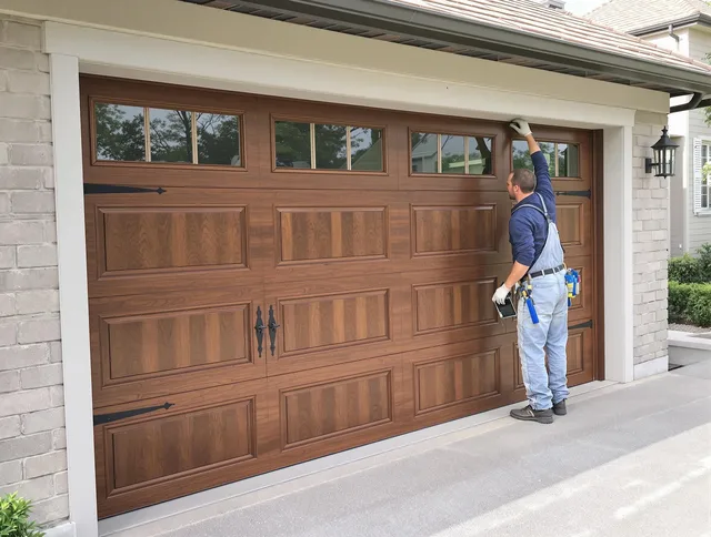 Custom garage door showcase by Ledyard Garage Door Repair in Ledyard