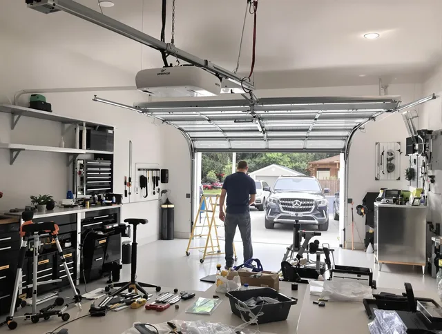 Garage door opener installation by Ledyard Garage Door Repair in Ledyard