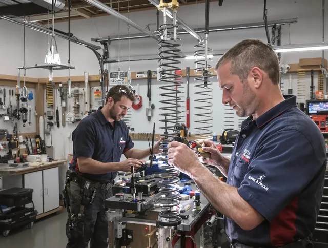 Garage door spring repair service by Ledyard Garage Door Repair in Ledyard